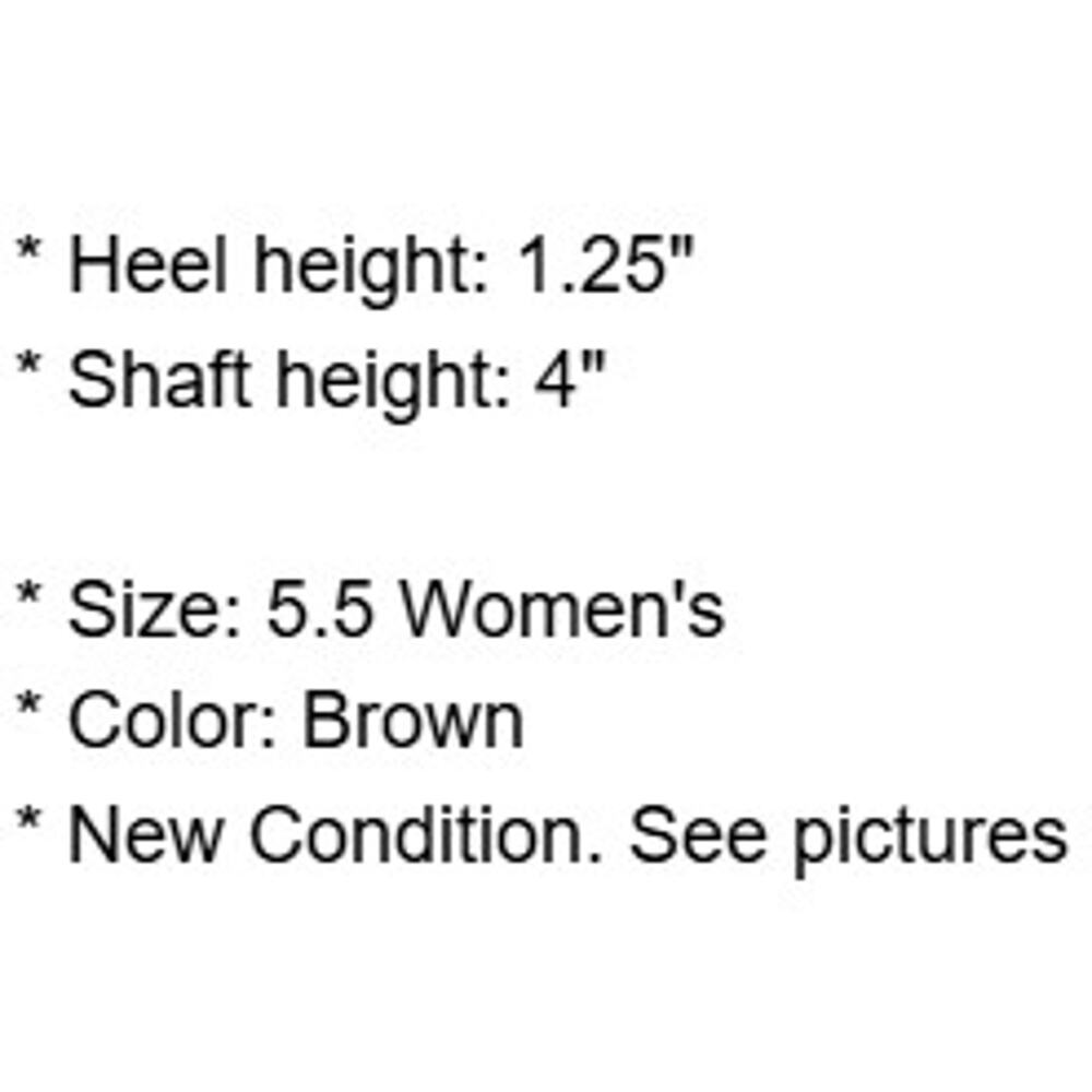 Carlos Santana Boots Womens 5.5 M Brown Faux Suede Booties Side Zip Heels New - Picture 5 of 13